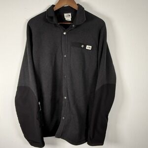 The North Face Men's Gordon Lyons Shacket Black Full Button Warm Large
